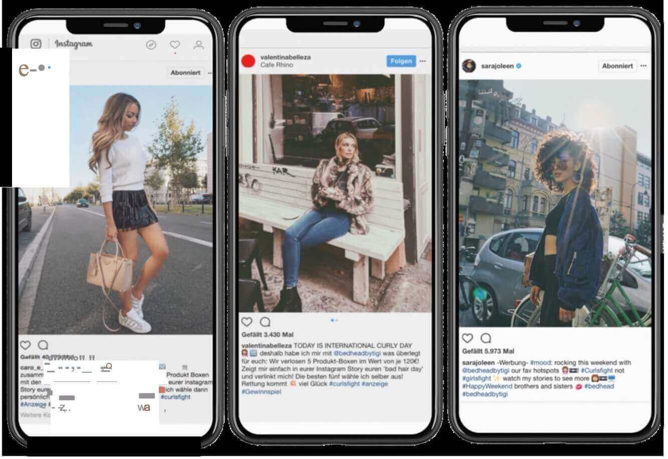 Social- und Influencer-Assets der Kampagne