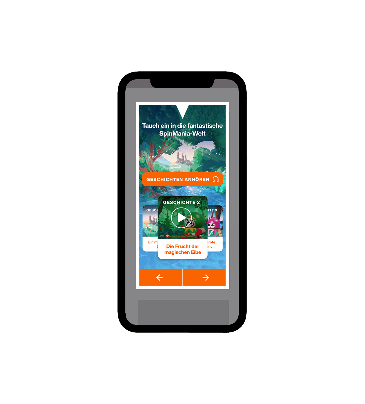 SpinMania Werbemittel: Mobile-Ansicht