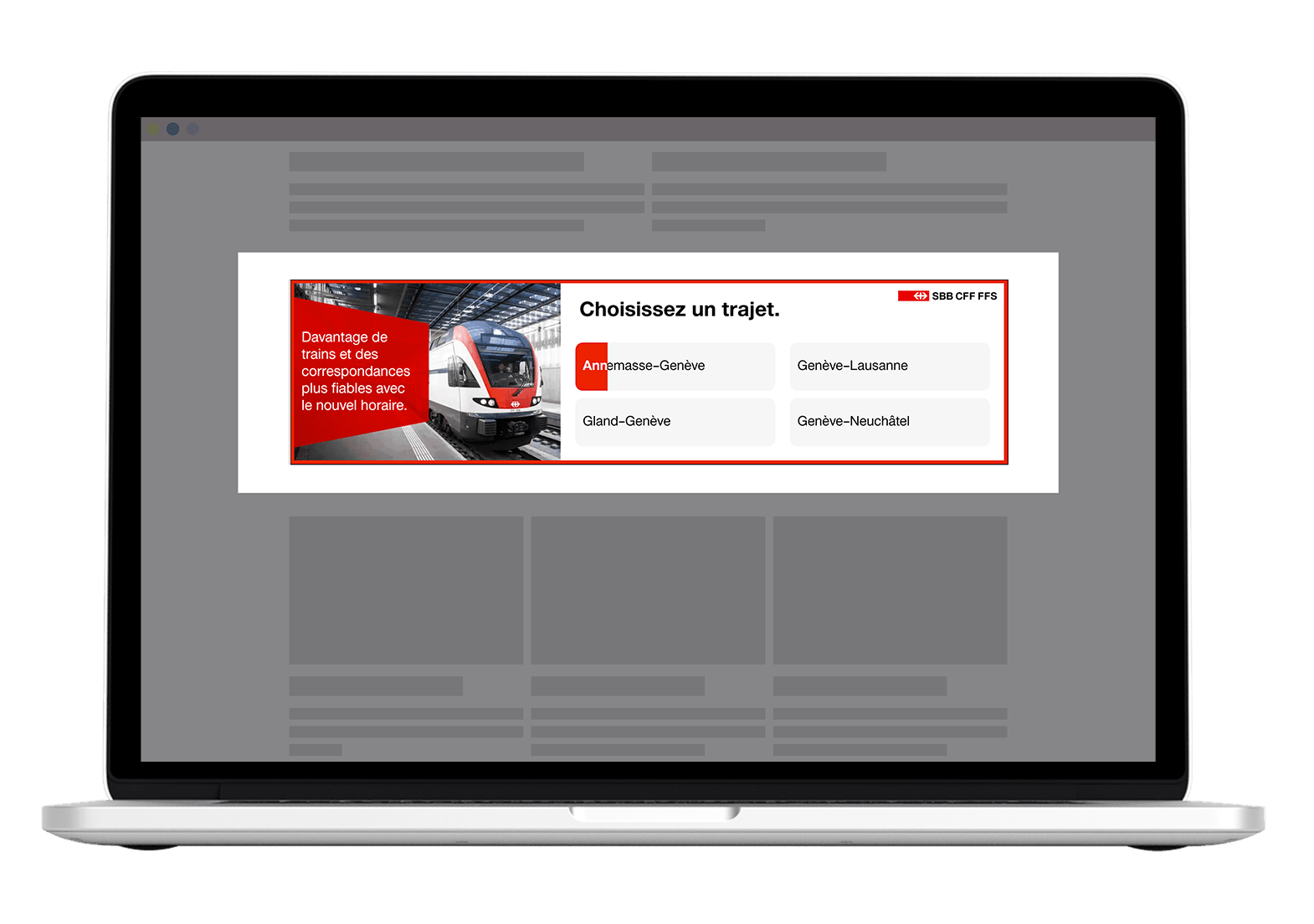 SBB Horaire 2025 — Kampagnen-Visual
